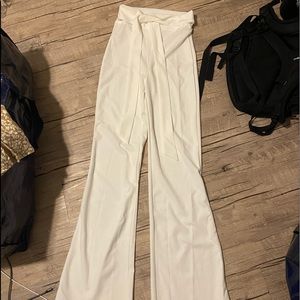 Windsor white flare pants
